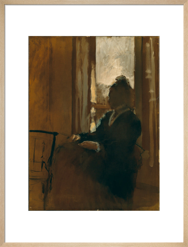 Woman at a Window (art print, large, natural)