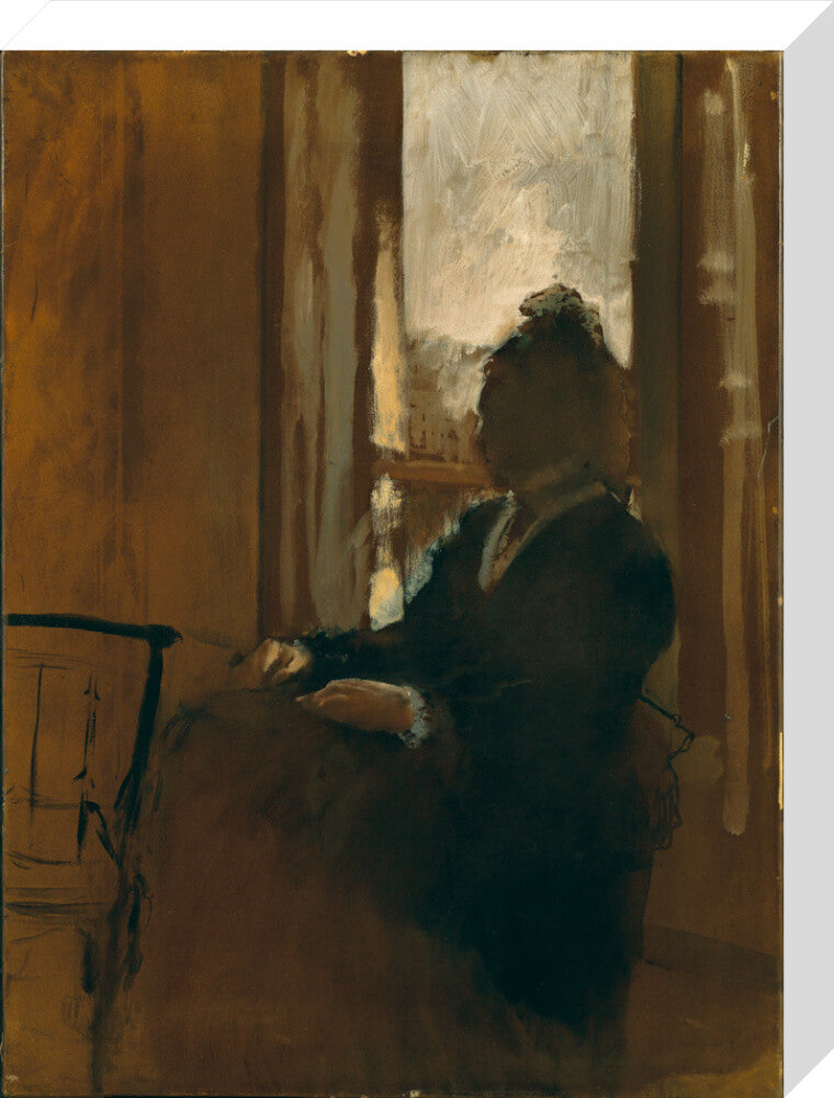 Woman at a Window (stretched canvas, medium, unframed)