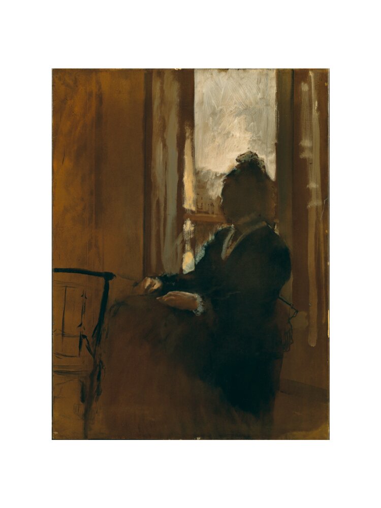 Woman at a Window (art print, medium, unframed)