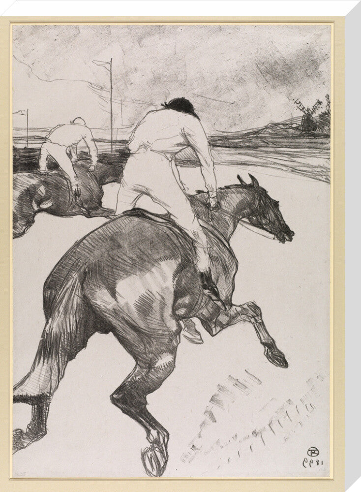 The Jockey (stretched canvas, large, unframed)