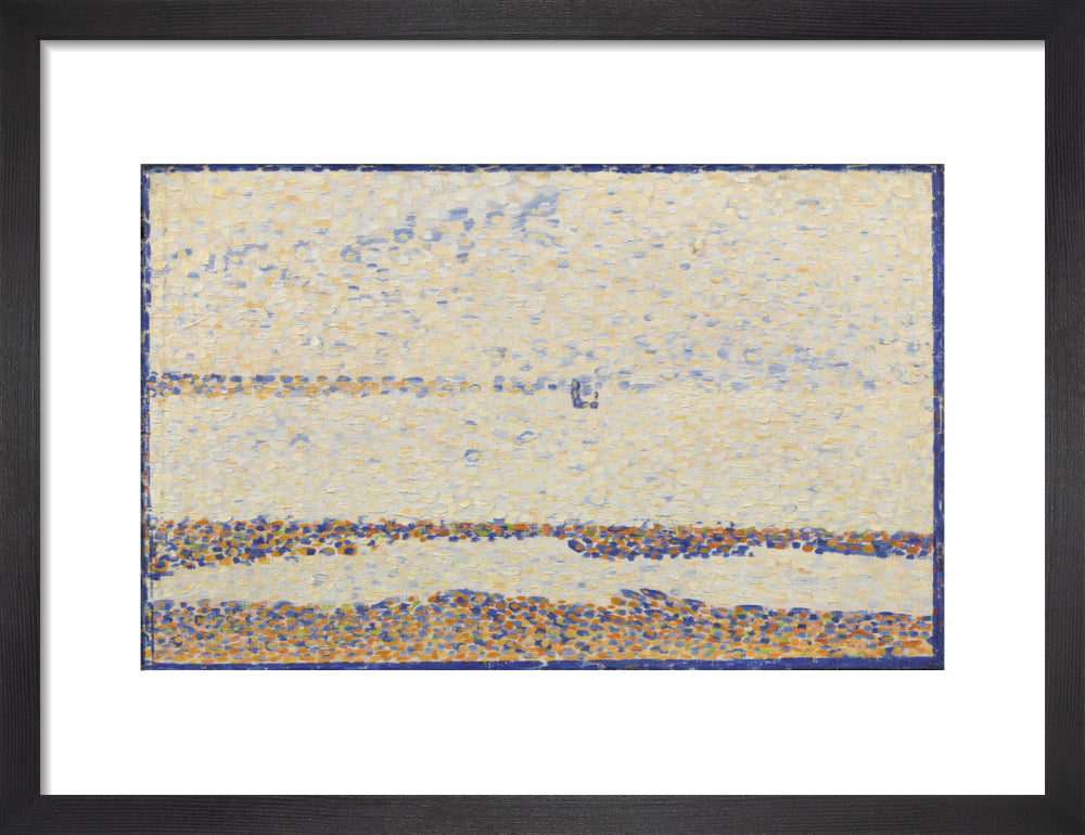 The Beach at Gravelines (art print, small, black)