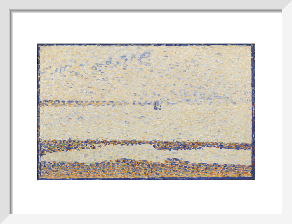 The Beach at Gravelines (art print, small, white)