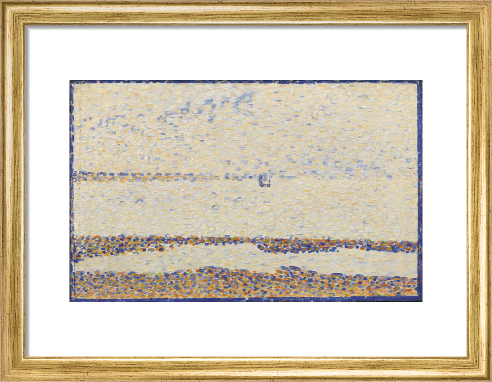 The Beach at Gravelines (art print, small, gold)
