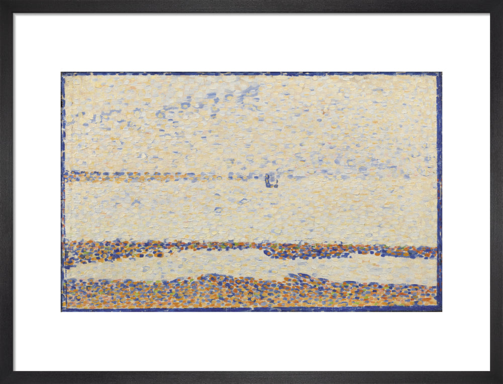 The Beach at Gravelines (art print, medium, black)