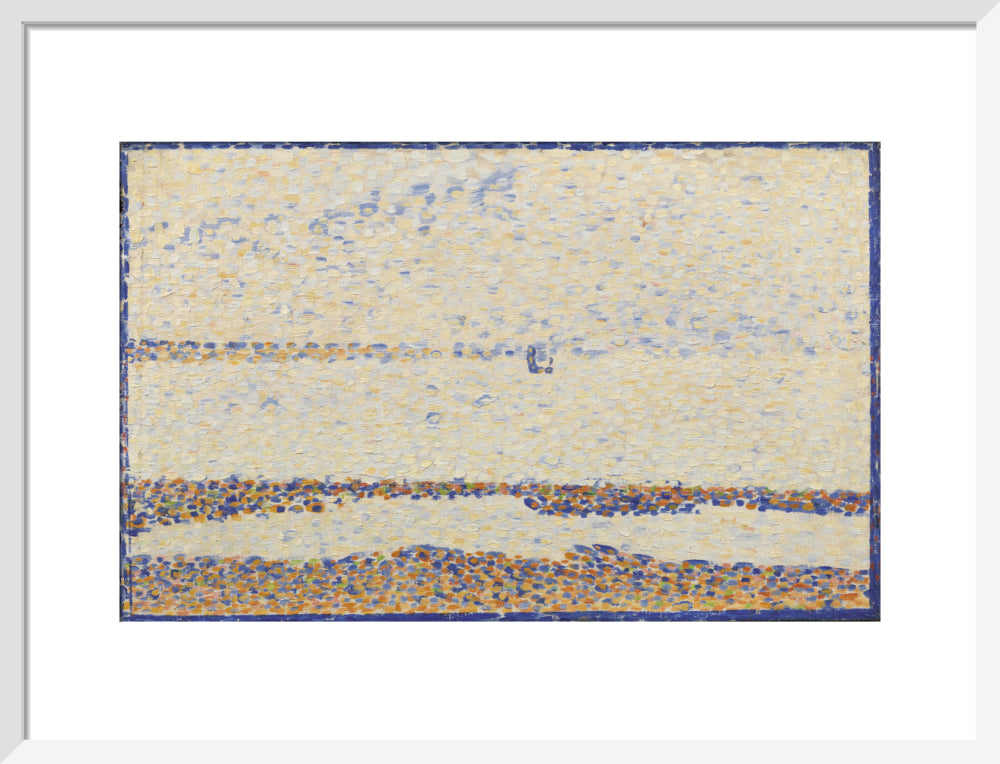 The Beach at Gravelines (art print, medium, white)