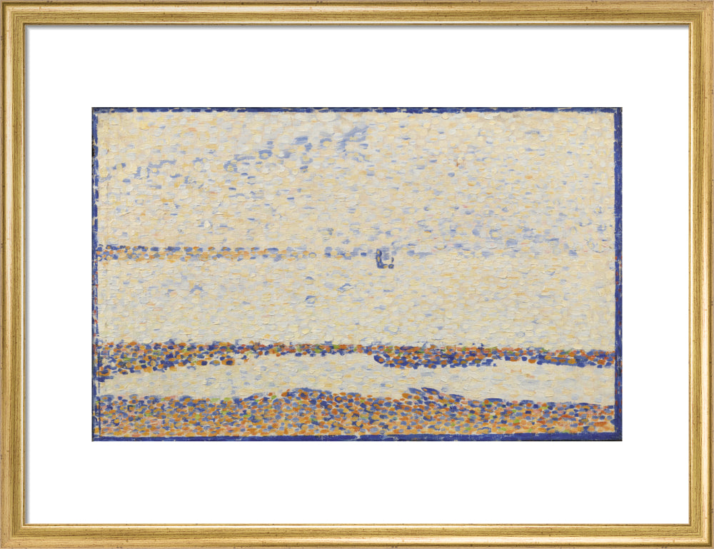 The Beach at Gravelines (art print, medium, gold)