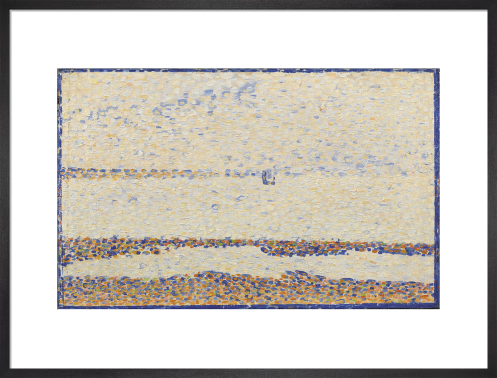 The Beach at Gravelines (art print, large, black)
