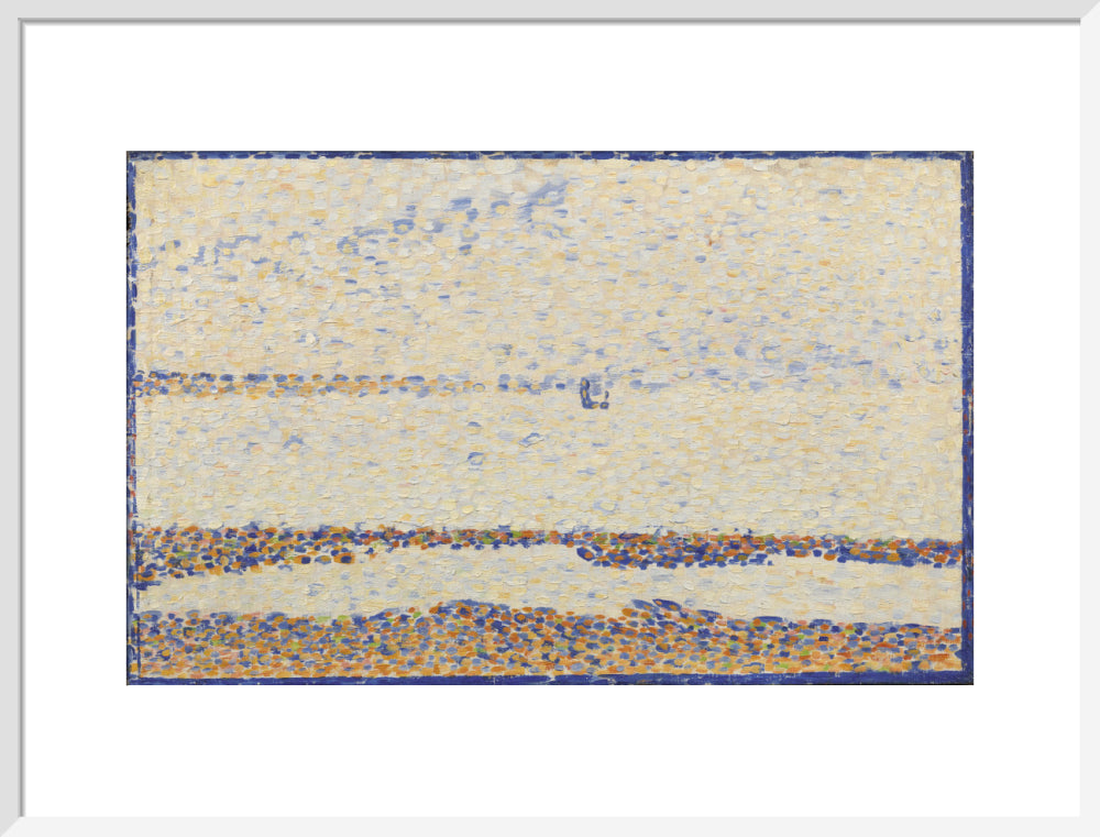 The Beach at Gravelines (art print, large, white)