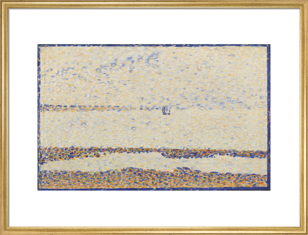 The Beach at Gravelines (art print, large, gold)