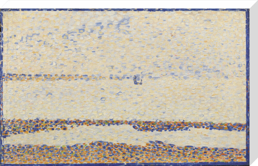 The Beach at Gravelines (stretched canvas, large, unframed)