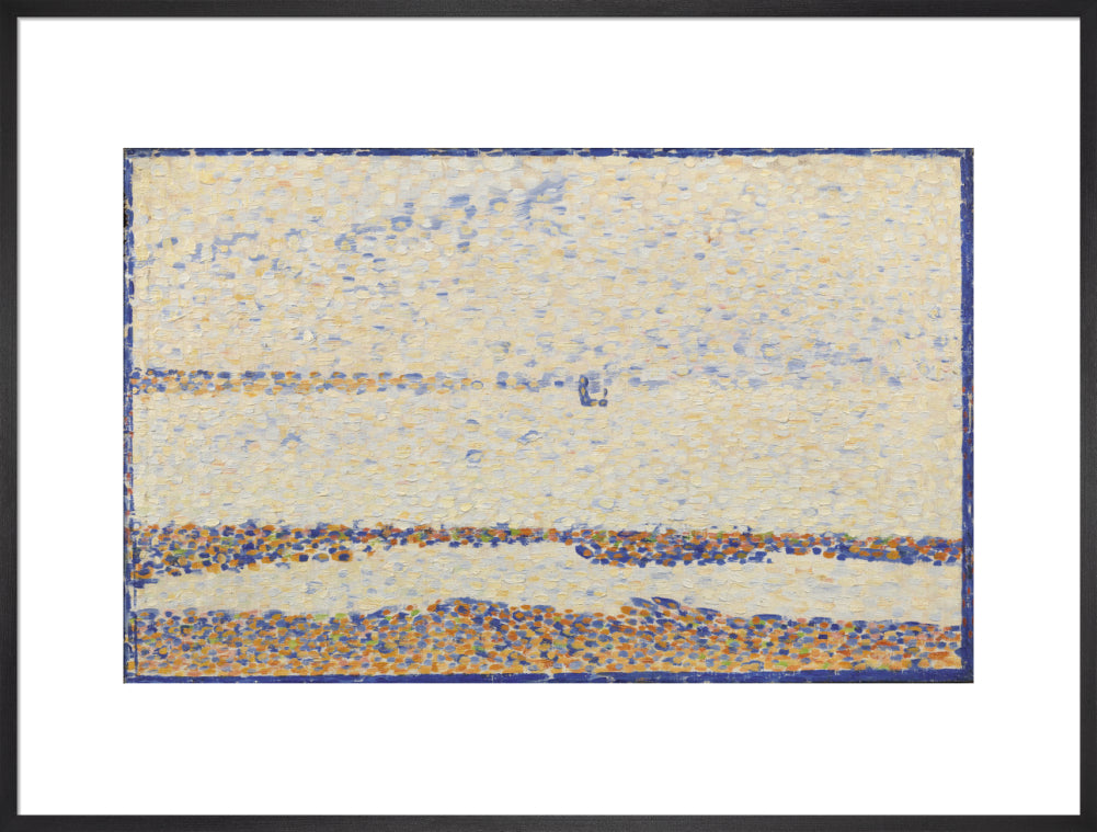 The Beach at Gravelines (art print, extra large, black)