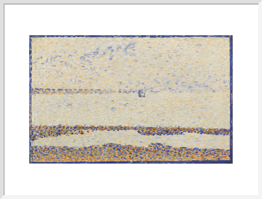 The Beach at Gravelines (art print, extra large, white)