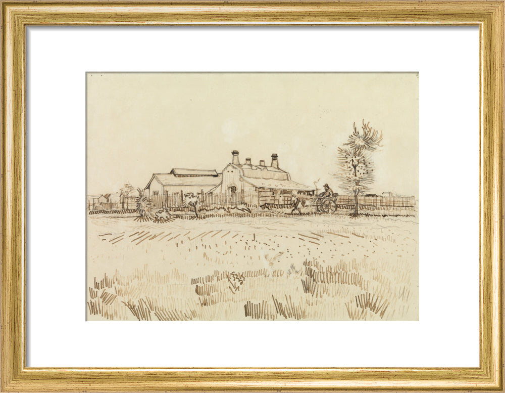 A Tile Factory (art print, small, gold)