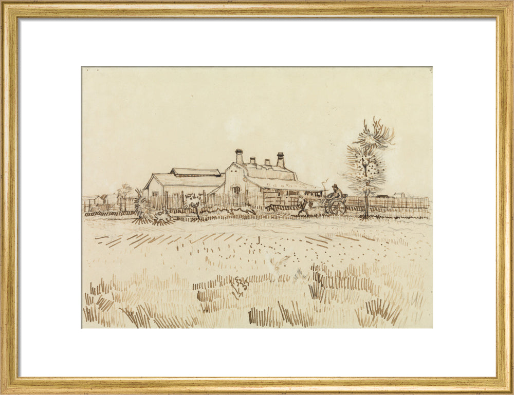 A Tile Factory (art print, medium, gold)