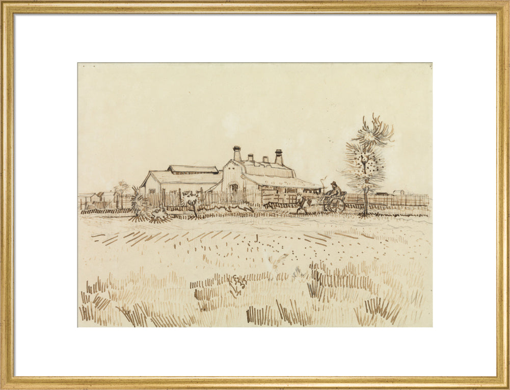 A Tile Factory (art print, large, gold)