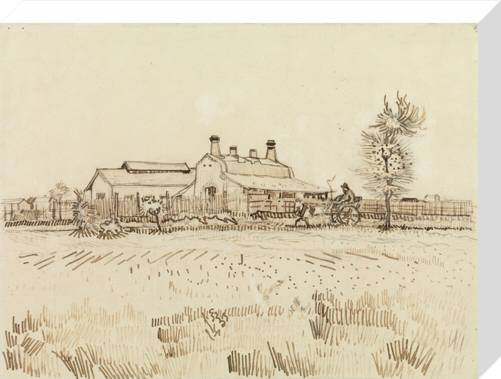 A Tile Factory (stretched canvas, medium, unframed)