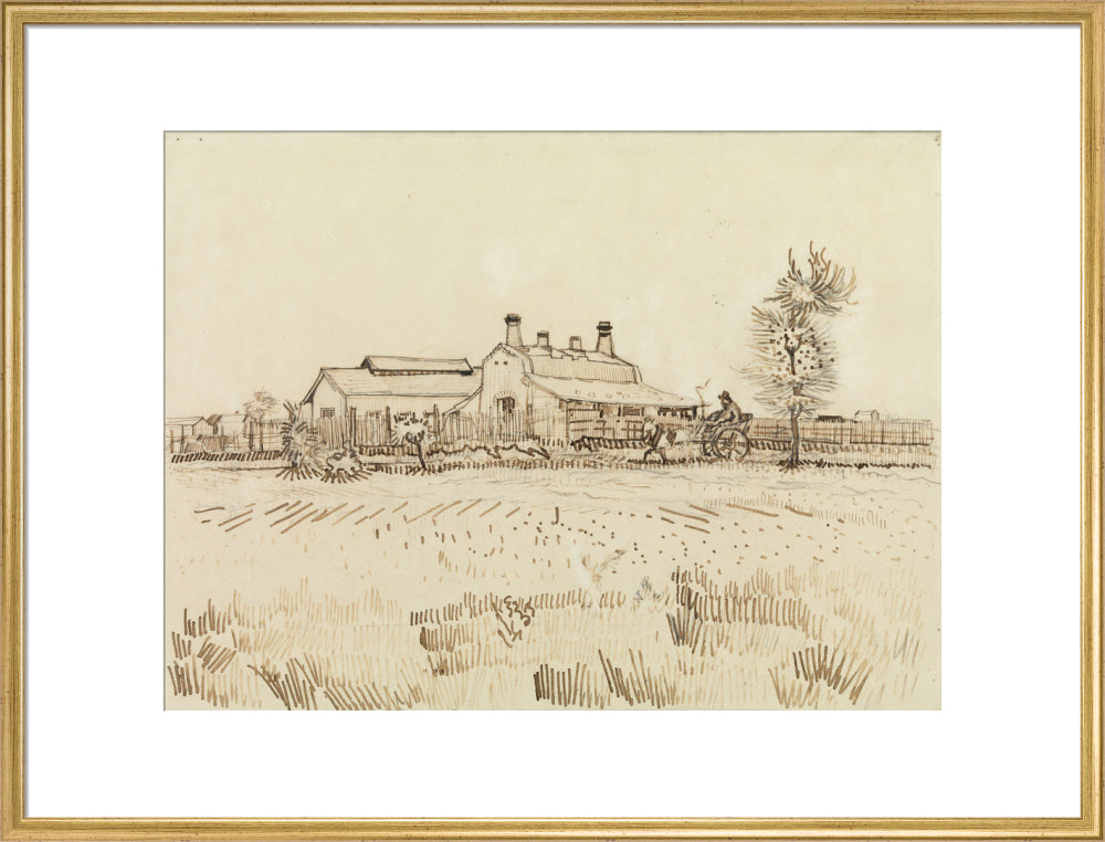 A Tile Factory (art print, extra large, gold)