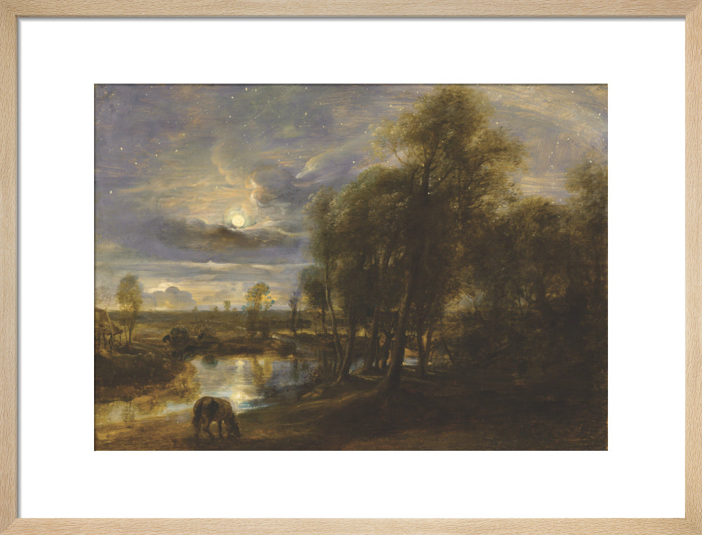 Landscape by Moonlight (art print, medium, natural)