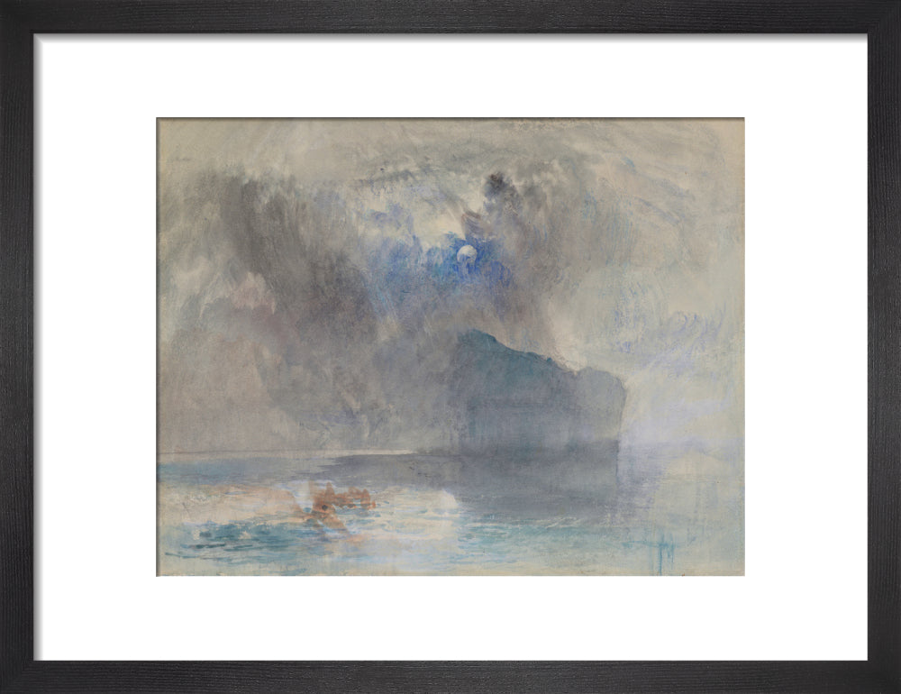 On Lake Lucerne looking towards Fluelen (art print, small, black)