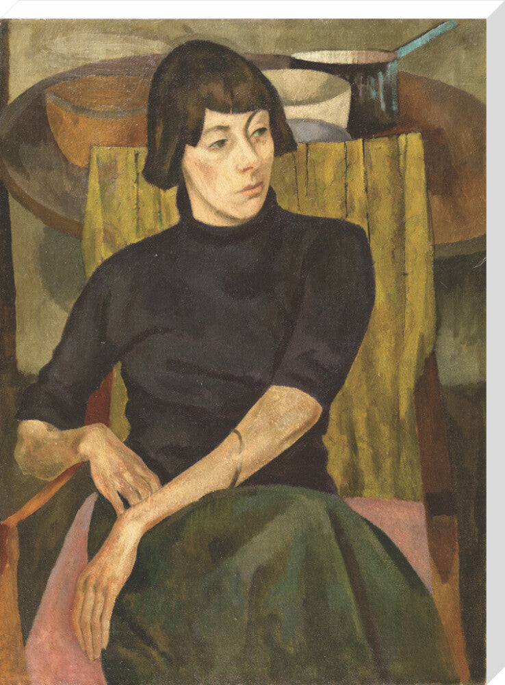 Portrait of Nina Hamnett (stretched canvas, extra large, unframed)