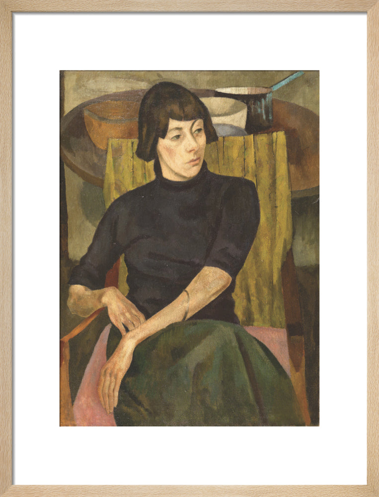 Portrait of Nina Hamnett (art print, medium, natural)