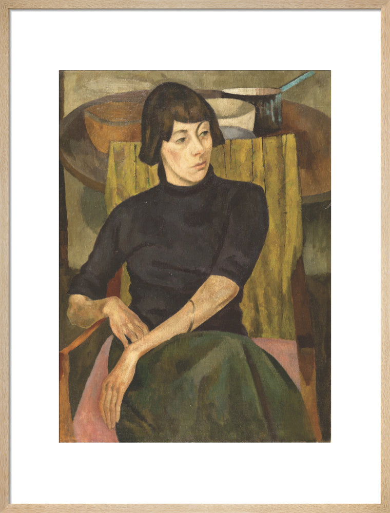 Portrait of Nina Hamnett (art print, large, natural)