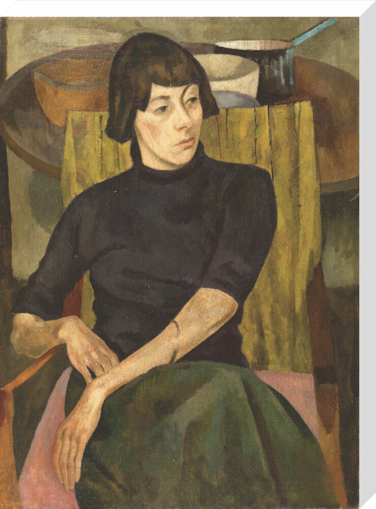 Portrait of Nina Hamnett (stretched canvas, large, unframed)