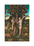 Adam and Eve (art print, small, unframed)