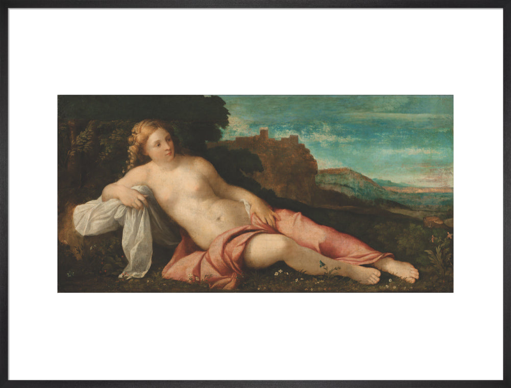Venus in a Landscape (art print, extra large, black)