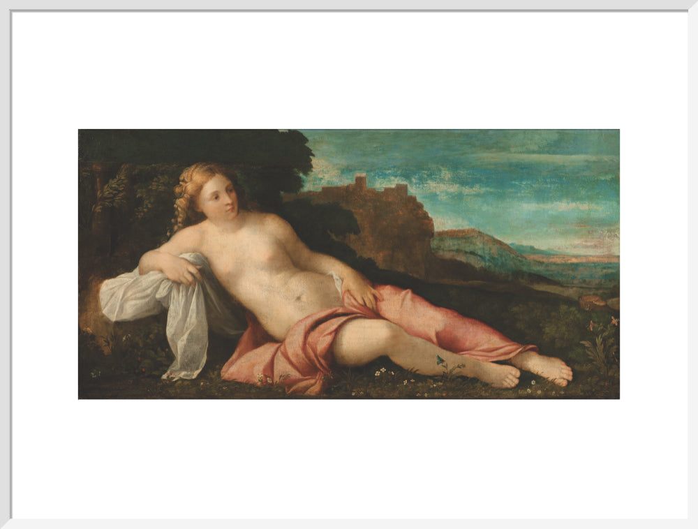 Venus in a Landscape (art print, extra large, white)