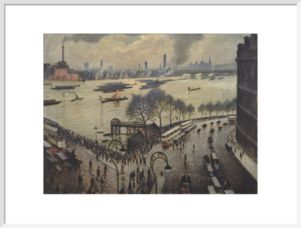 Blackfriars Bridge, London (art print, extra large, white)