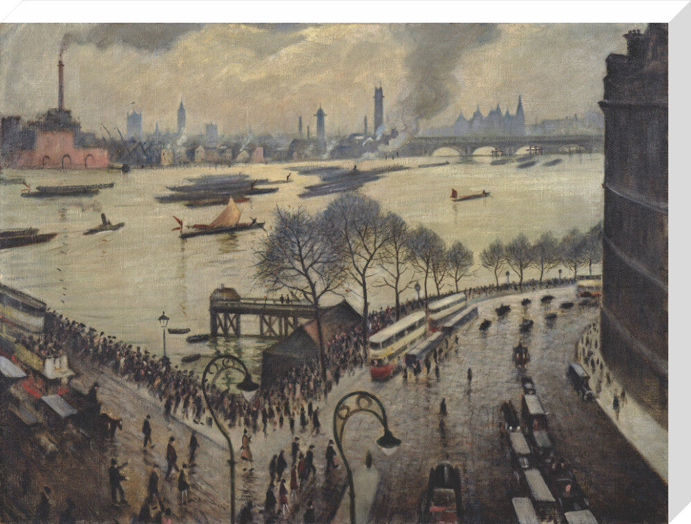 Blackfriars Bridge, London (stretched canvas, large, unframed)