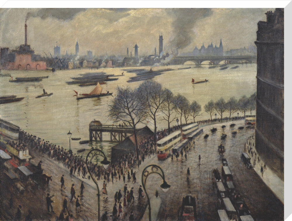 Blackfriars Bridge, London (stretched canvas, extra large, unframed)