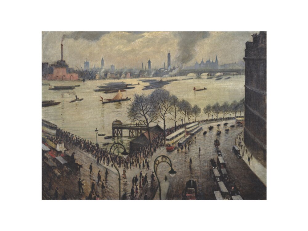 Blackfriars Bridge, London (art print, medium, unframed)