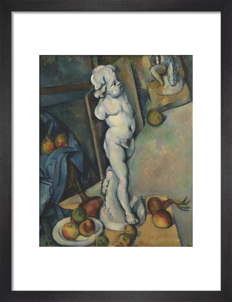 Still Life with Plaster Cupid (art print, small, black)