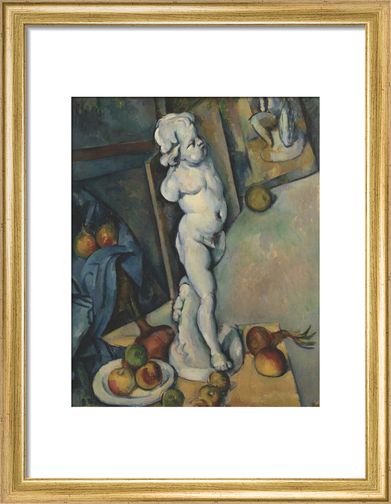 Still Life with Plaster Cupid (art print, small, gold)