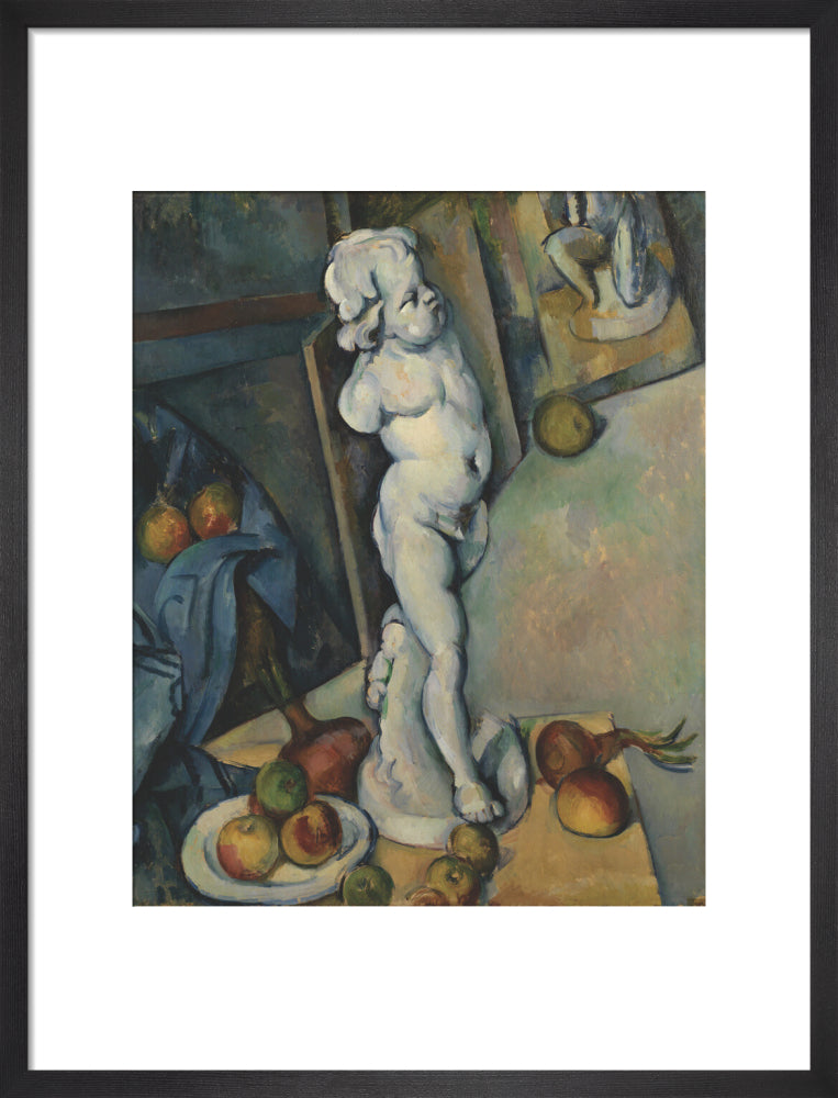 Still Life with Plaster Cupid (art print, medium, black)