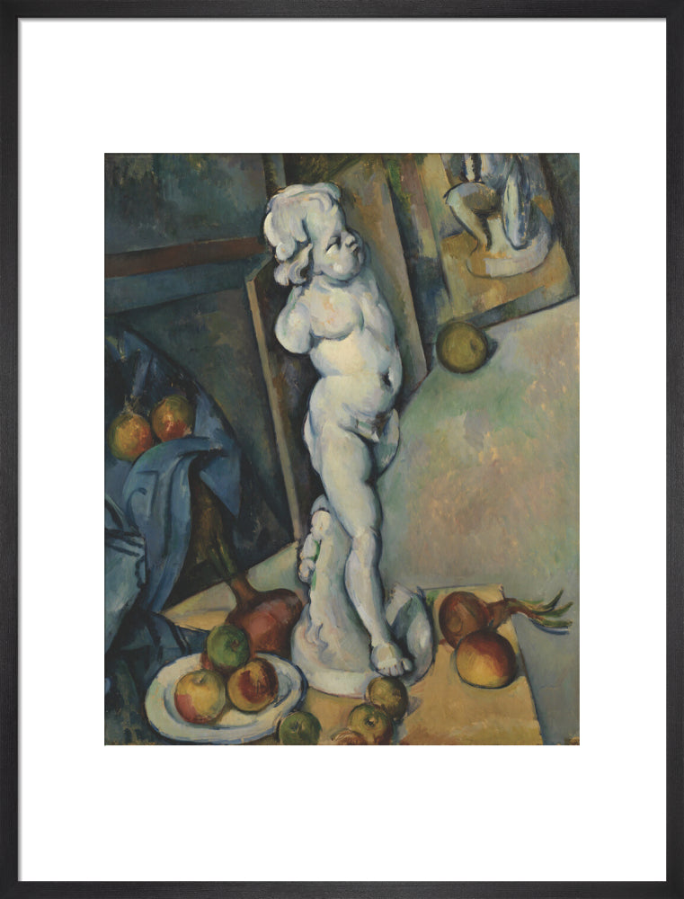 Still Life with Plaster Cupid (art print, large, black)