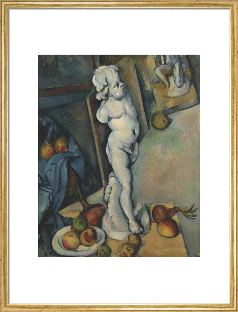 Still Life with Plaster Cupid (art print, large, gold)