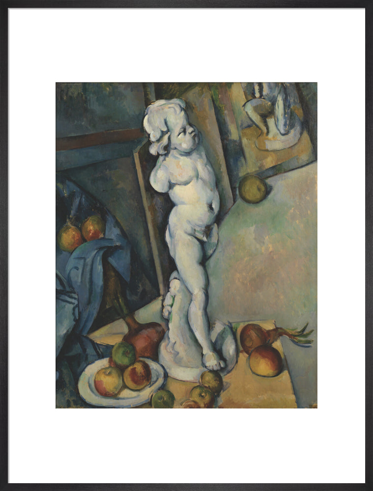 Still Life with Plaster Cupid (art print, extra large, black)