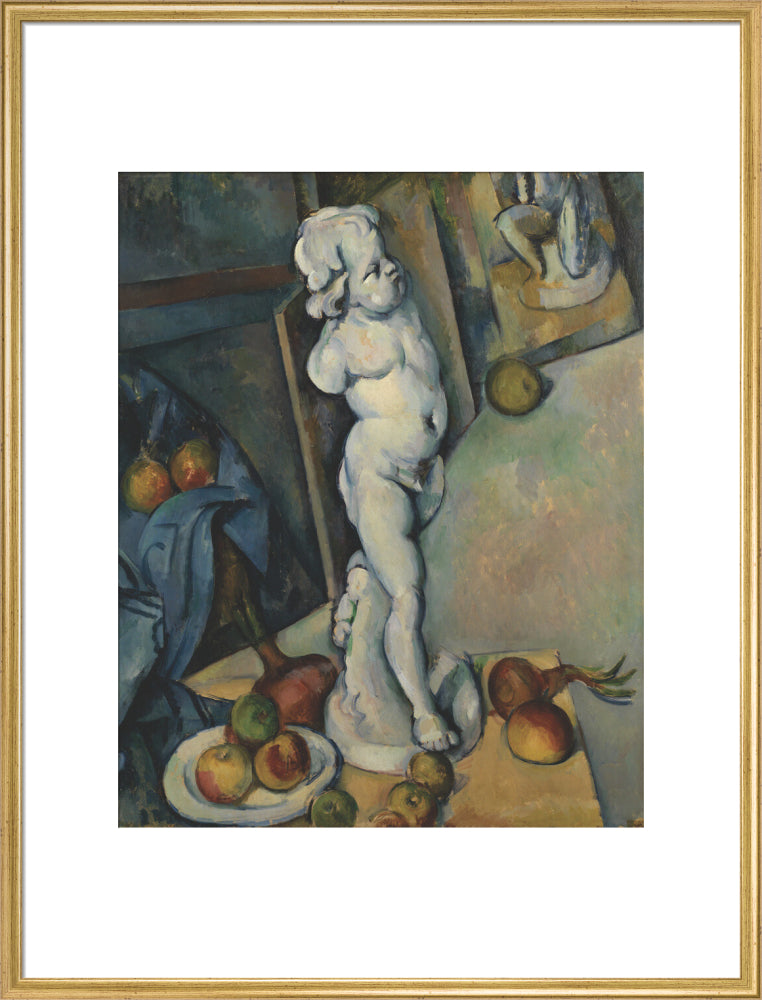 Still Life with Plaster Cupid (art print, extra large, gold)