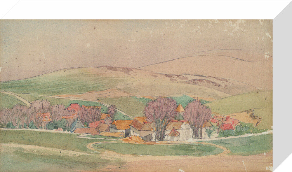Roger Eliot Fry, Landscape - Southern France (stretched canvas, small, unframed)