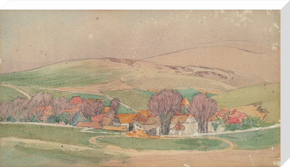 Roger Eliot Fry, Landscape - Southern France (stretched canvas, large, unframed)