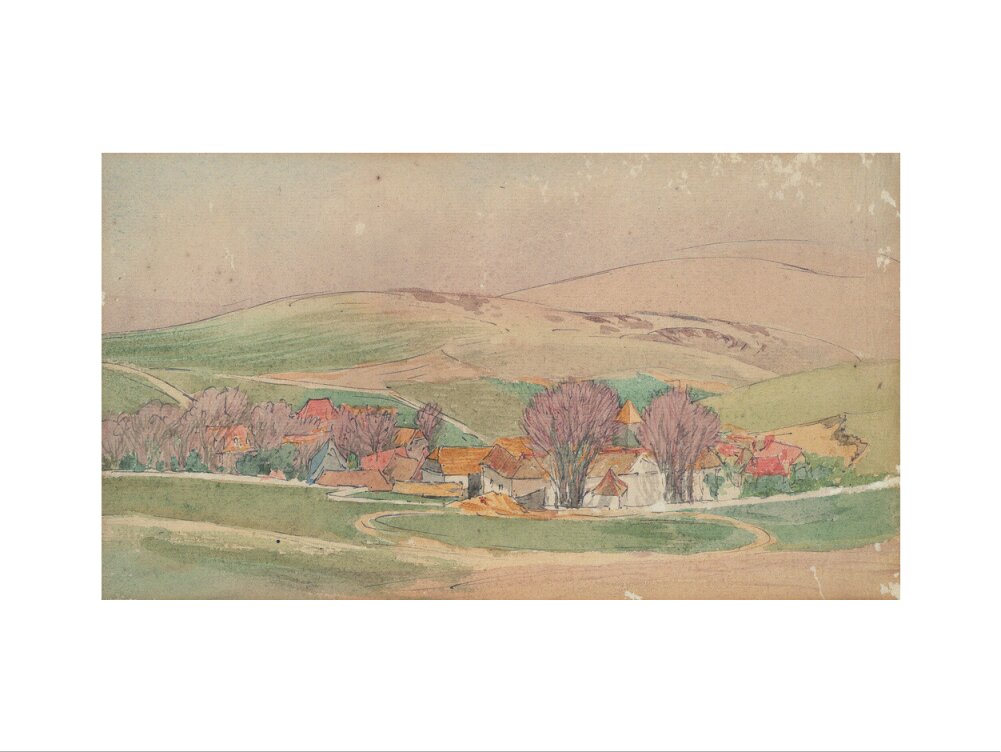 Roger Eliot Fry, Landscape - Southern France (art print, medium, unframed)