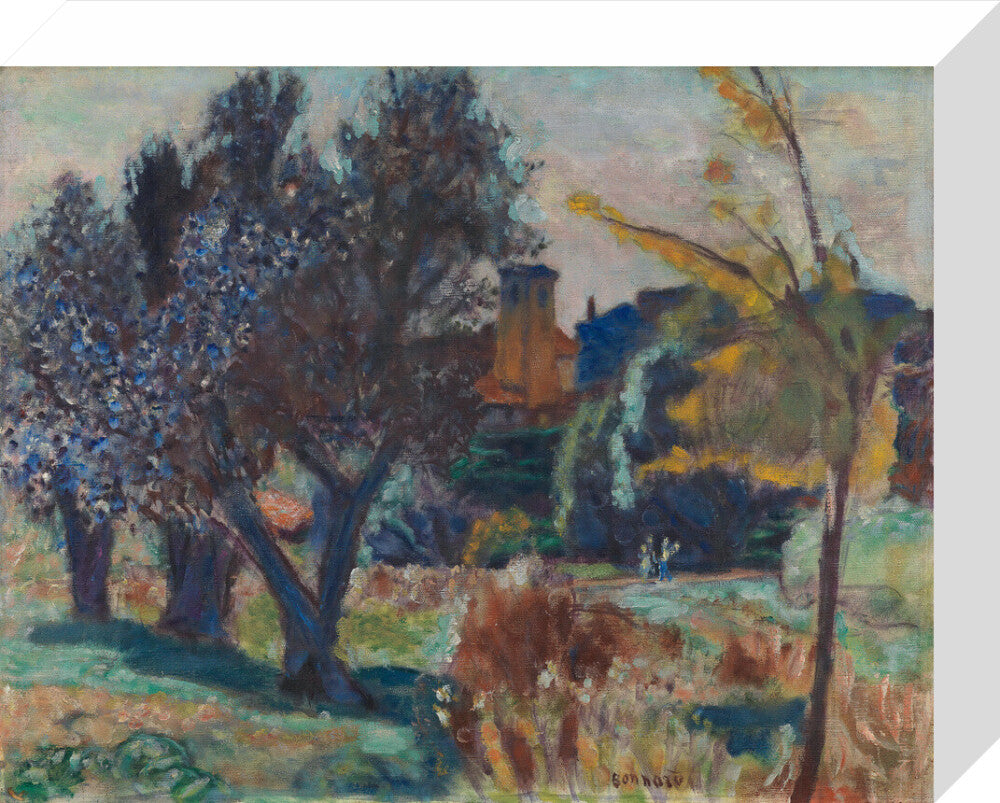 Pierre Bonnard, Landscape with Olive Trees and a Chapel (stretched canvas, small, unframed)