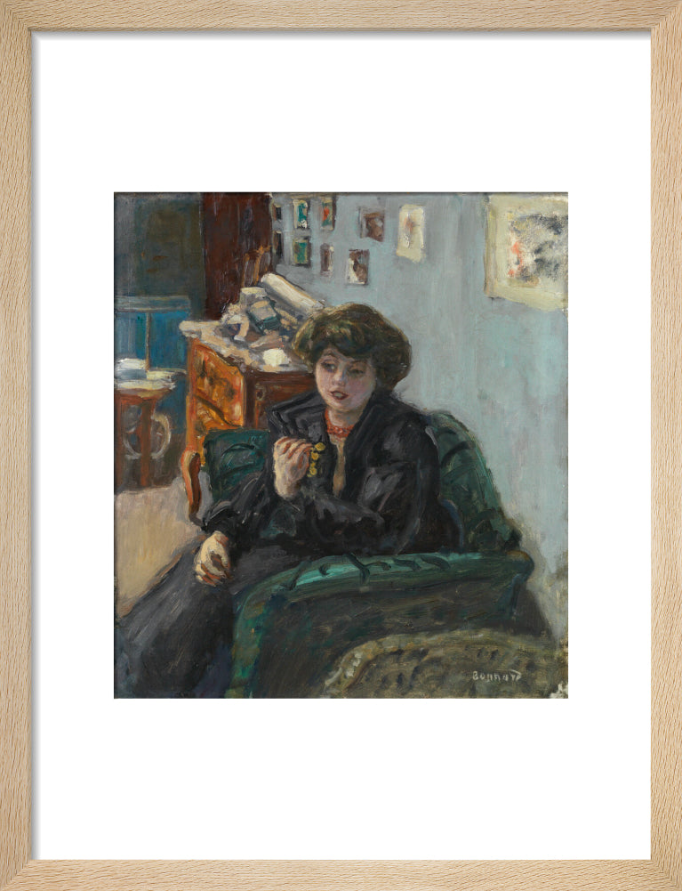 Pierre Bonnard, Young Woman in an Interior (art print, small, natural)