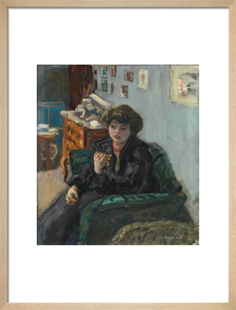 Pierre Bonnard, Young Woman in an Interior (art print, medium, natural)