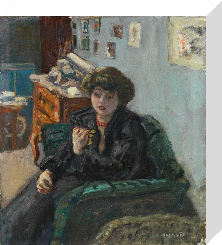 Pierre Bonnard, Young Woman in an Interior (stretched canvas, small, unframed)