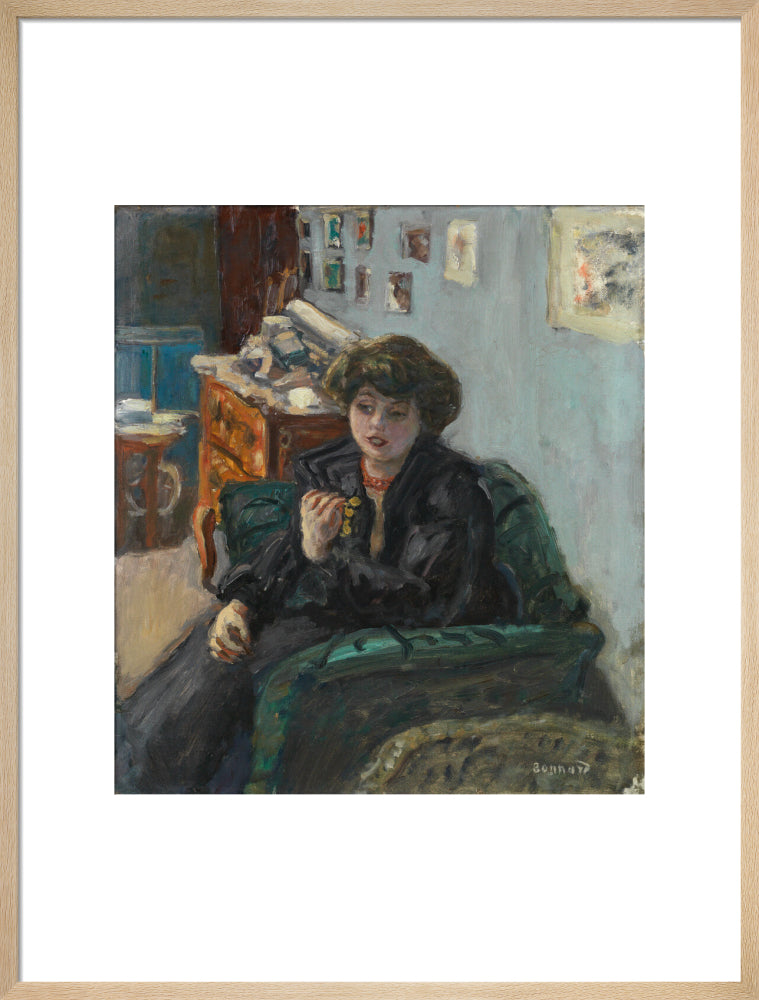 Pierre Bonnard, Young Woman in an Interior (art print, large, natural)