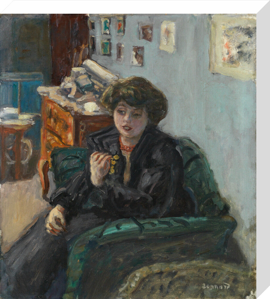 Pierre Bonnard, Young Woman in an Interior (stretched canvas, medium, unframed)